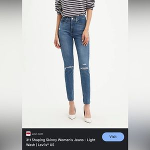 Levi’s 311 shaping skinny Jean medium wash